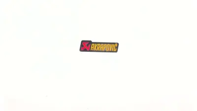 Наліпка на глушник із написом AKRAPOVIC 2,9×9,5 см, 118