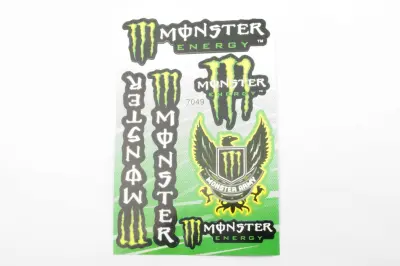 Набір наліпок Monster Energy 27×18 см (7049)