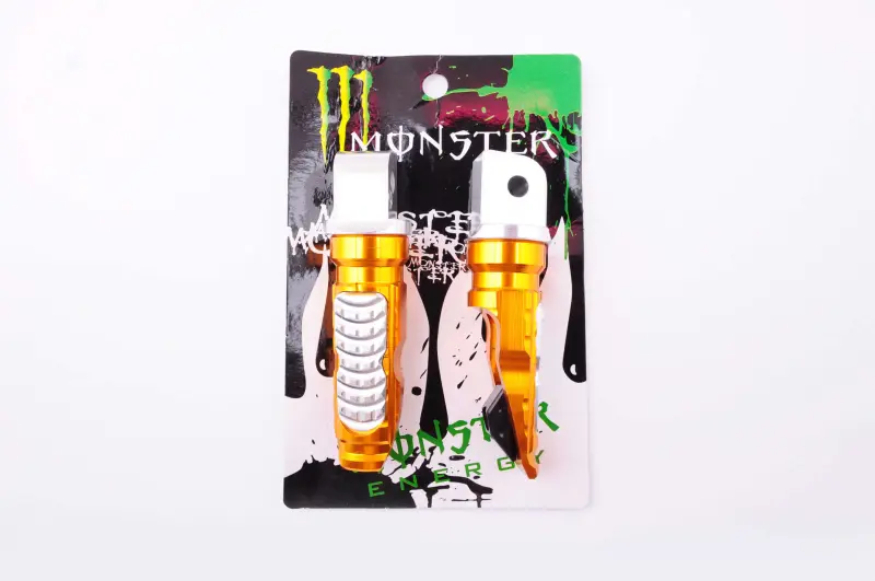 Пассажирские подножки Monster Energy mod. 1, желтые