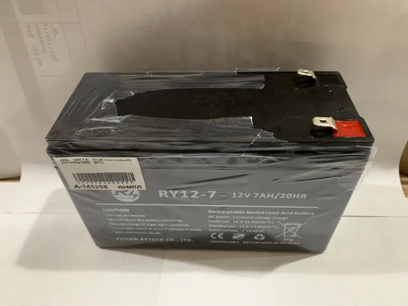 Аккумулятор AGM RTECH 12V 7Ah, 151×65×100 мм