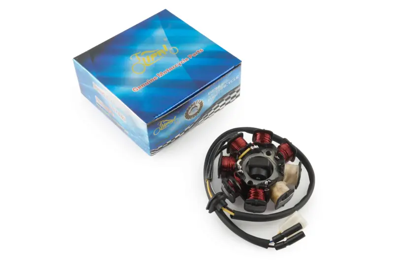Статор генератора KOMATCU 4T GY6 50, 6+2 катушек, 5 контактов