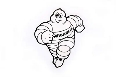 Наклейка MICHELIN с Бибендумом 6×8 см (#0148)