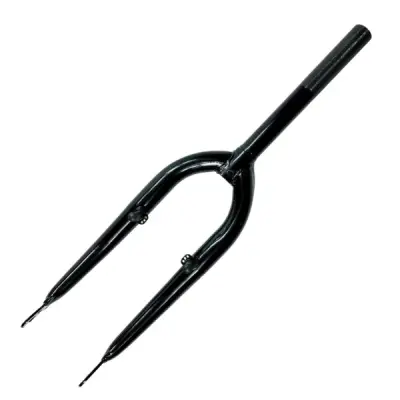 Жорстка велосипедна вилка 20″ під V-brake, чорна