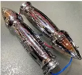 Ручки руля с указателями поворота JY-4, хром, Ø 23/23 мм
