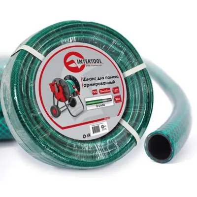 Садовий шланг INTERTOOL GE-4025, 1/2″, 30 м, тришаровий