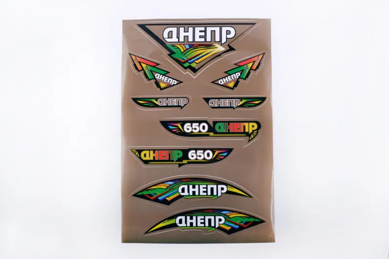 Набор наклеек EVO «ДНЕПР» 33×22 см, зелено-черный