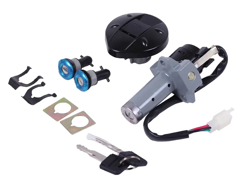 Комплект замка зажигания Shineray XY200GY-4 с крышкой бака AMG