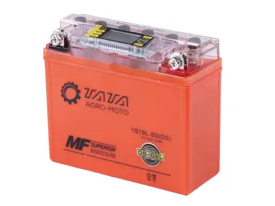 Гелевый аккумулятор YB7BL-BS 12 V 7 А·ч 148×60×128 мм с дисплеем