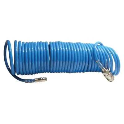Шланг спиральный полиуретановый INTERTOOL, 5,5×8 мм, 15 м