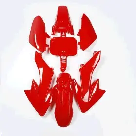 Комплект пластику для пітбайка CRF70, KAYO Crazy Cat 140 і GEON X-PIT JPX, 7 деталей, червоний