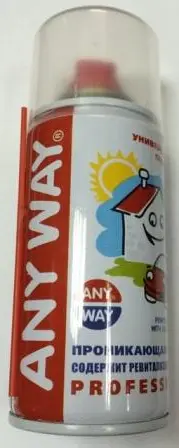 Універсальне проникне мастило-спрей ANY WAY, 150 мл