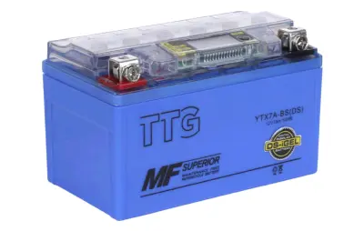 Гелевий акумулятор TTG YTX7A-BS(DS) 12V 7Ah з індикатором