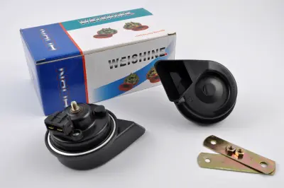 Сигналы-улитки WEISHINE mod. 3, 12 В, черные, пара с креплениями