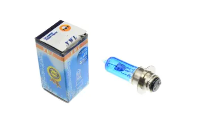 Галогенна лампа фари YWL P15D-25-1, 12V 50/50W, супербіла, 1 вус
