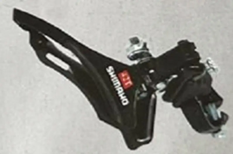 Передній перемикач Shimano YT для велосипеда, чорний