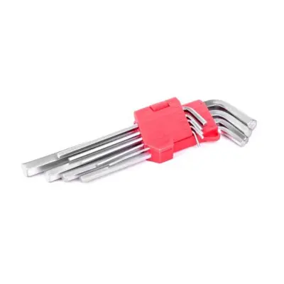 Набор удлиненных шестигранных ключей INTERTOOL HT-0602, 9 шт., 1,5–10 мм