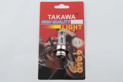 Лампа фари TAKAWA M5 P15D-25-3, 12 В, 50/50 Вт, 3 вуса, біла