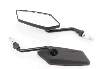 Зеркала Prisma Sport 140×50 мм, чёрные, M10 с переходником
