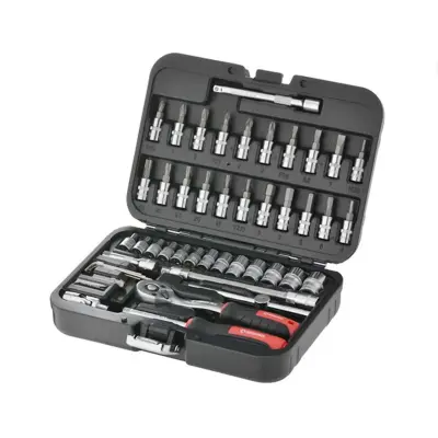 Набор инструментов INTERTOOL STORM ET-8046, 1/4″, 46 предметов, Cr-V