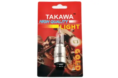 Лампа фари TAKAWA BA20D 12V 35/35W, біла, висока конусна