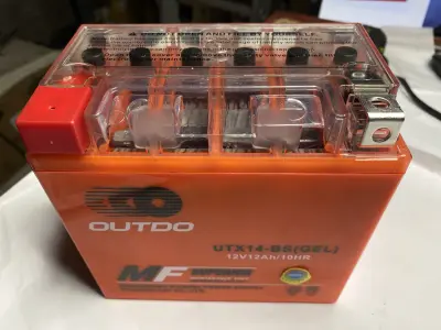 Гелевий мотоакумулятор OUTDO UTX14-BS (GEL), 12 V 12 А·год