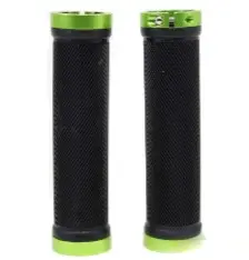 Велосипедные грипсы SPELLI SBG-6703-Lock 132 мм, черно-зеленые