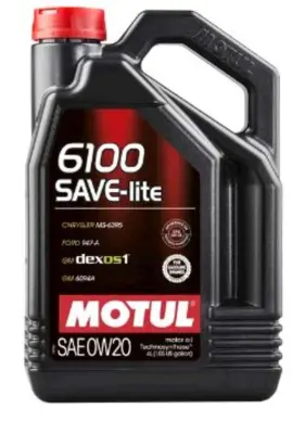 Моторное масло Motul 6100 Save-Lite 0W-20, 4 л