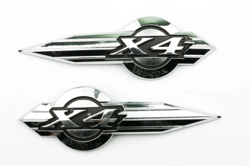 Комплект хромированных шильдиков бака Honda X4 CB1300 (5202)