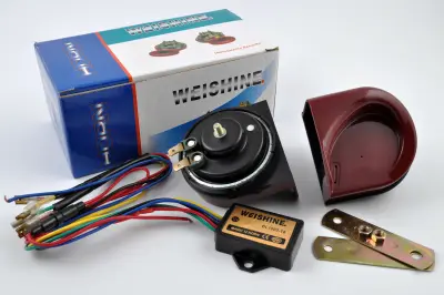 Комплект звуковых сигналов WEISHINE mod.1, 12 В, бордовый