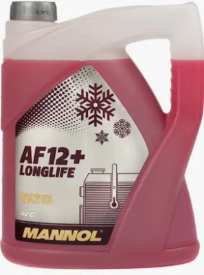 Антифриз MANNOL AF12+ Longlife -40 °C червоний, 5 л