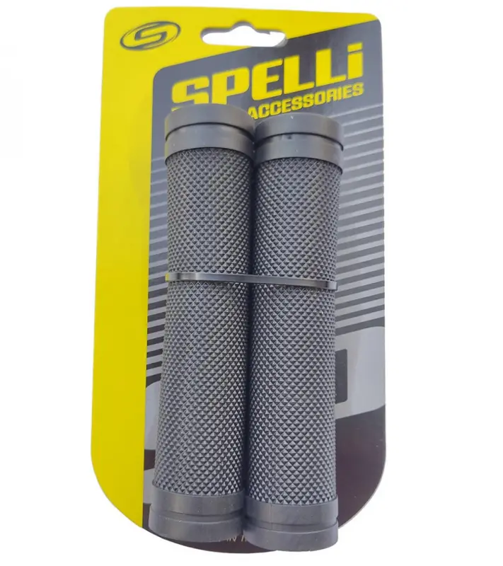 Гріпси велосипедні Spelli SBG-660L чорні, 128 мм