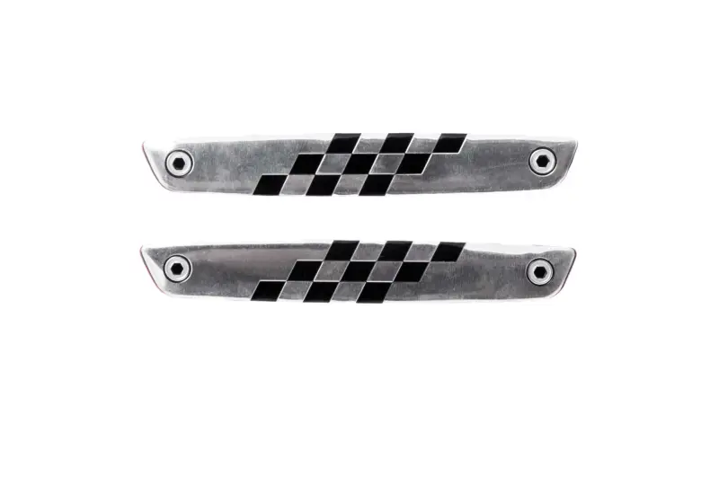 Набір наклейок-шильдиків CHECKERED FLAGS 13,5×2 см, 2 шт.