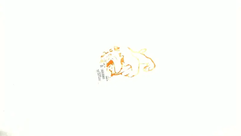 Декоративна наліпка DOG 12×9 см, червона, ліва HQ007RL