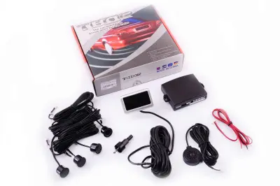 Парктронік THOR PA102 із 4 чорними датчиками та LCD-дисплеєм