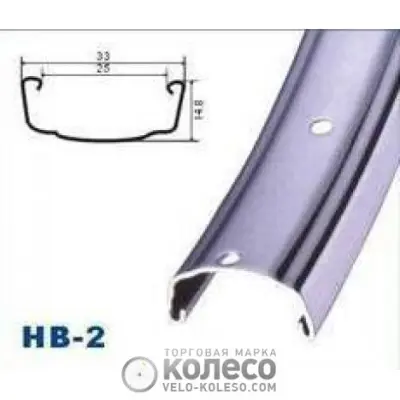 Обод велосипедный 24″ FM-2, алюминиевый, под 36 спиц