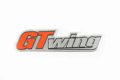 Наліпка-шильдик GT WING, хром (#4571)