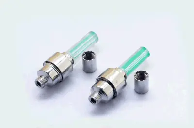 Светящиеся колпачки на ниппель велосипеда DS JY-503C-11, 2 шт.