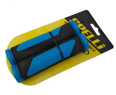 Велосипедні гріпси Spelli SBG-692, чорно-сині, 125 мм