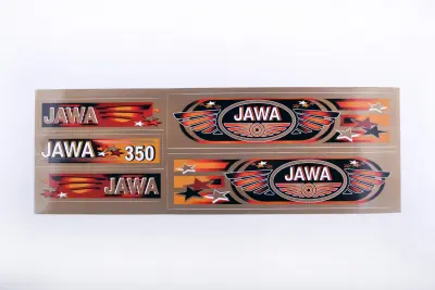 Набір наліпок JAWA 350, 48×16 см, бронзовий