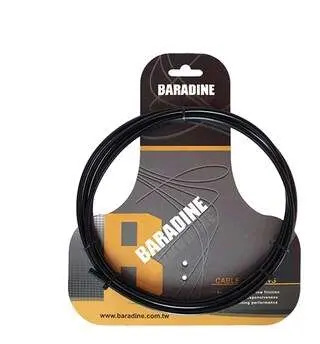 Кожух гальмівного троса велосипеда Baradine 5 мм, 2500 мм, чорний