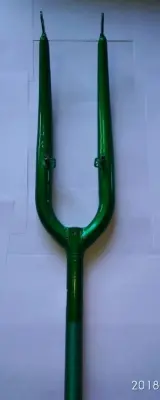 Вилка велосипедна жорстка 28″ з кріпленням V-brake, зелена YKX