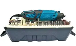 Гравер KRAISSMANN 180 SGW 190, 180 Вт, 190 насадок, гибкий вал, кейс