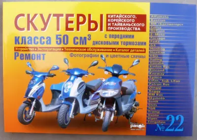 Посібник із ремонту скутерів 50 см³ із переднім дисковим гальмом №22, 223 стор.