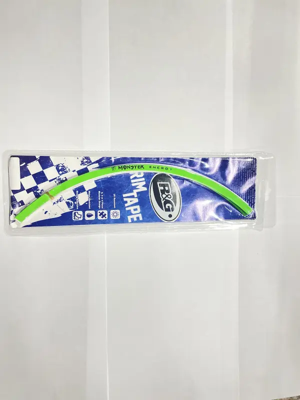 Світловідбивна наліпка на обід колеса 17″ Monster Energy, зелена, GJCT