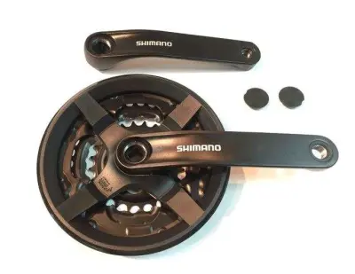 Система шатунів Shimano Tourney FC-TY301 42/34/24T, 170 мм, під квадрат, із захистом