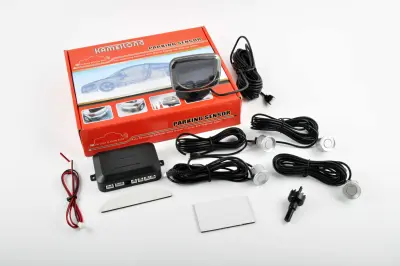 Парктронік KAMEILONG LH-813B, 4 сріблясті датчики, LCD