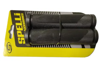 Велосипедные грипсы Spelli SBG-692, черные, 125 мм