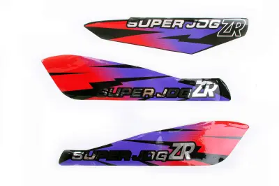 Набір наліпок Yamaha Super JOG ZR, 30×7 см, 3 шт. (#0621)