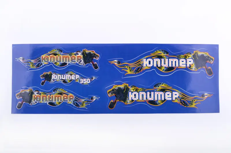 Набор наклеек EVO ИЖ ЮПИТЕР, 48×16 см, голубой