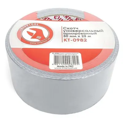 Скотч армований універсальний INTERTOOL KT-0982, 50 мм × 25 м